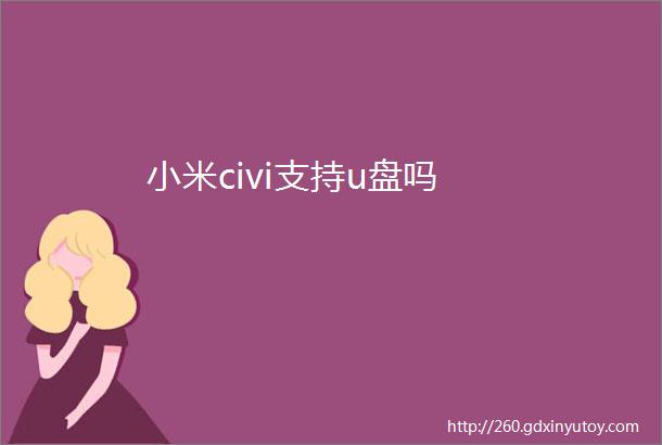 小米civi支持u盘吗